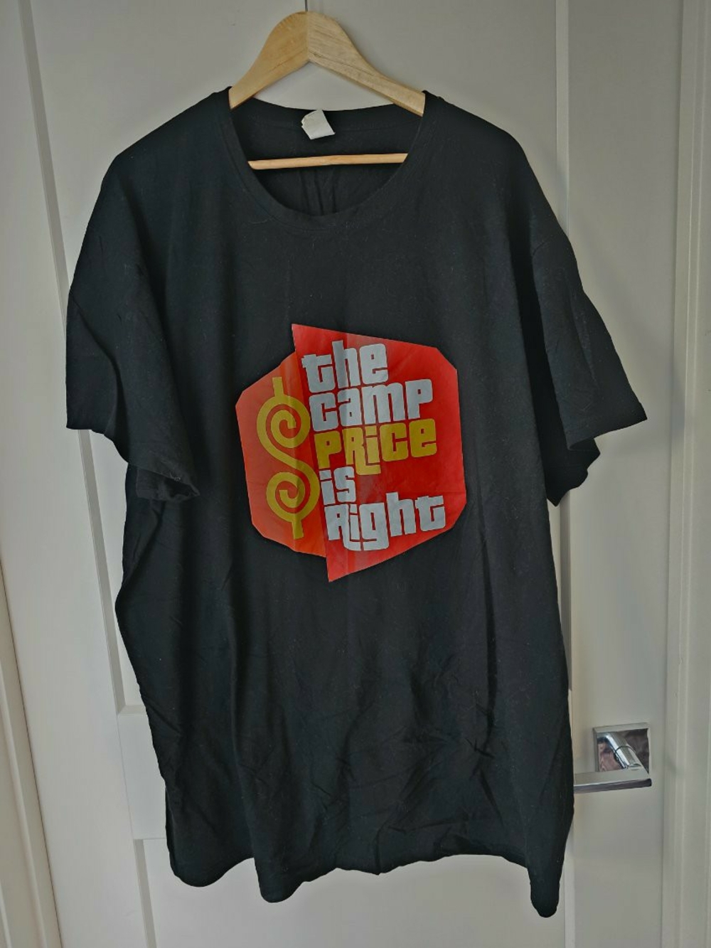 The Camp Price Is Right Graphic Tee - Black with Red & Yellow Logo